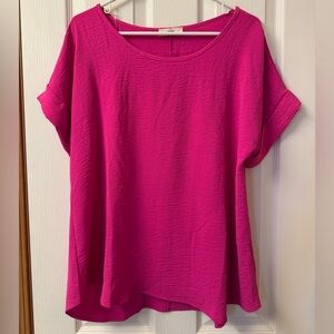 Entro Short Sleeve Blouse Size L